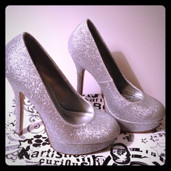 Brash TM Shoes - Silver Kosmic heels