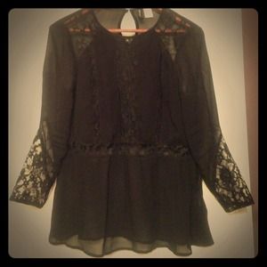 Black Lace Top