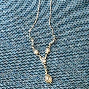 Vintage Y shape necklace