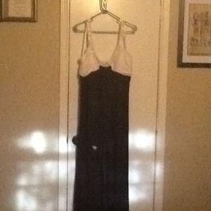 Black and white cocktail dress.