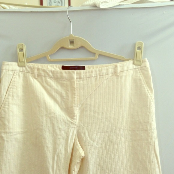 Express Editor Off White Pants