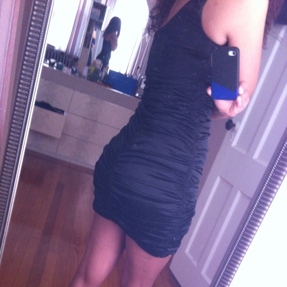 Sexy one shoulder black dress - Picture 2 of 3