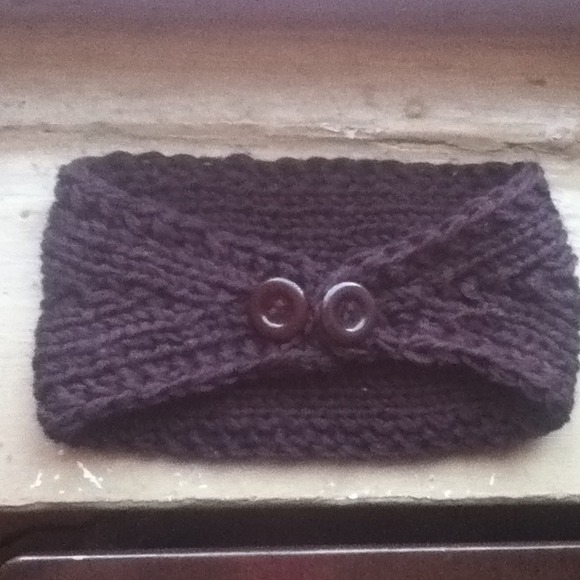 SOLD.    Knitted ear muffs