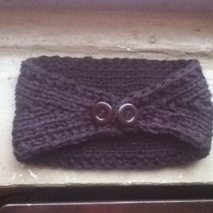 SOLD.    Knitted ear muffs