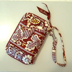 Vera Bradley wristlet with phone case