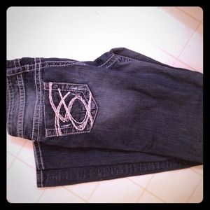 Silver straight leg jeans