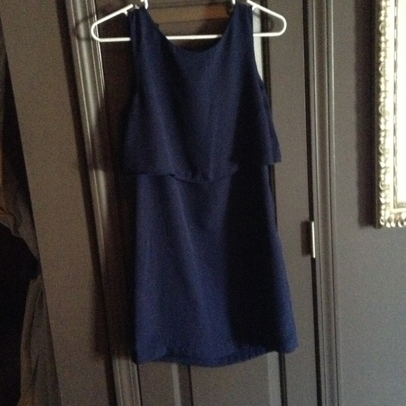 Navy blue dress and blouse bundle