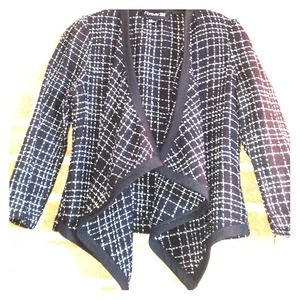 Black & White Knit Jacket