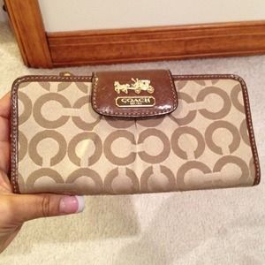 Authentic coach wallet