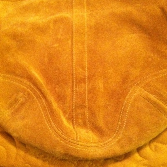 ***SOLD**** Authentic Coach Suede Handbag - Picture 2 of 3