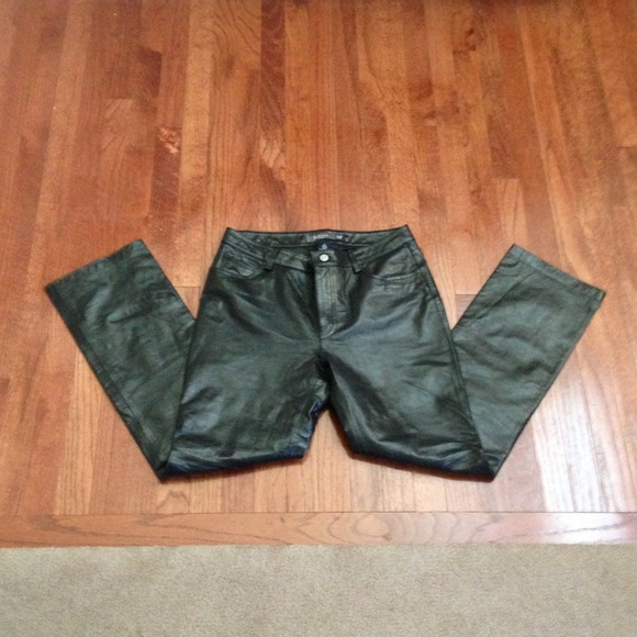 Gap Black LEATHER pants
