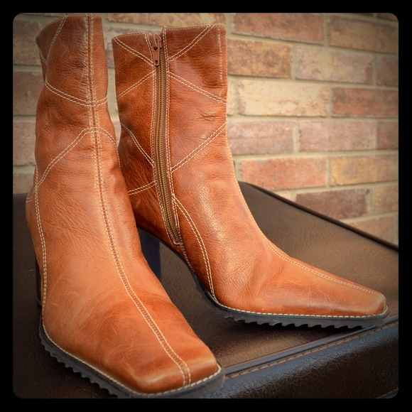 Made in Brazil Ankle Leather Boots - Picture 1 of 3