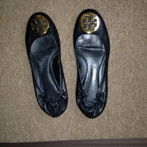 Tory burch black flats