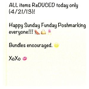Reduced prices for every unsold item listed! 😃