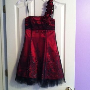 ♥ Sexy black and red dress♥