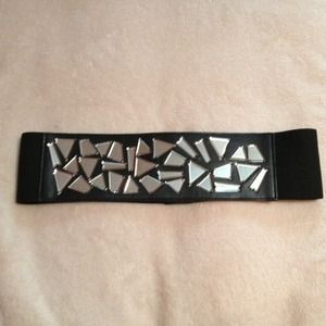BCBG black mirror belt