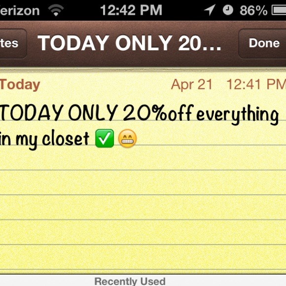 Come shop girls 20%today only