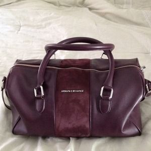 Purple Armani Exchange Top Handle Handbag