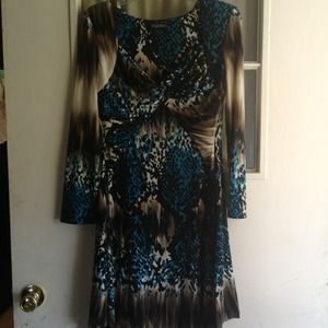 Polyester and spandex dress