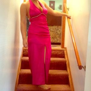 Beautiful pink B. Darlin prom dress