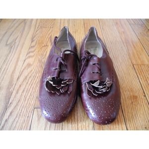Maroon oxfords