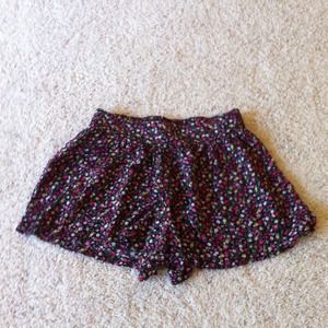 Flowy skort good condition flower print