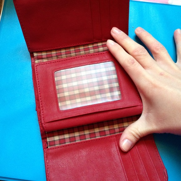 Red Wallet! Looks Tiny and Not Useful? Look Below! - Picture 2 of 4