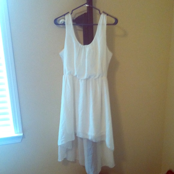 White High Low Dress