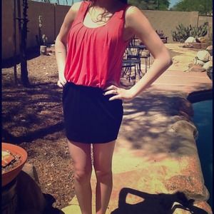 Pink and Black dress