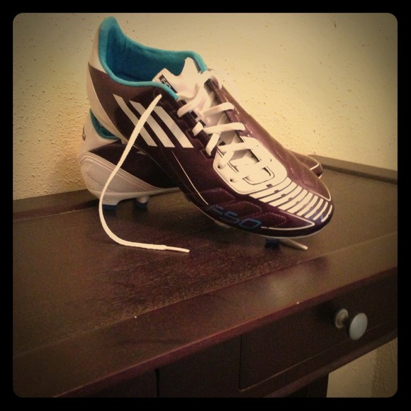 Purple,White&Blue Adidas F50 women's soccer cleats