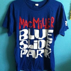 Blue Mac Miller Blue Slide Park Band/ Rapper Shirt
