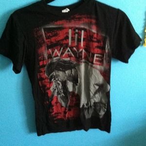 Black & Red Lil Wayne Band Shirt!
