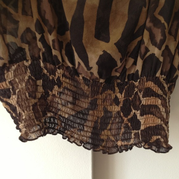 Animal print sheer top from Express - Picture 3 of 3