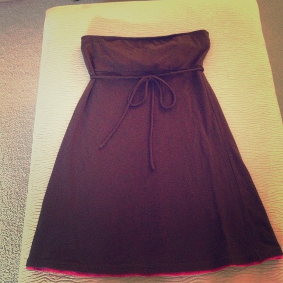 Strapless bandeau summer dress