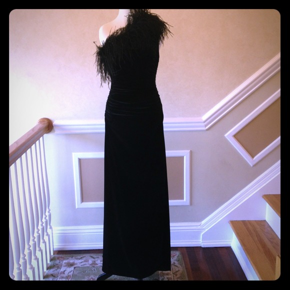 Velvet black dress
