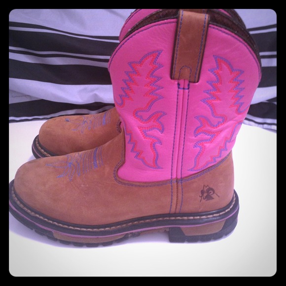 Pink Rocky cowgirl boots