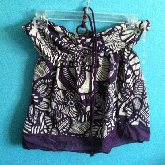 Cute Summer Purple Strapless Summer Tube Top!