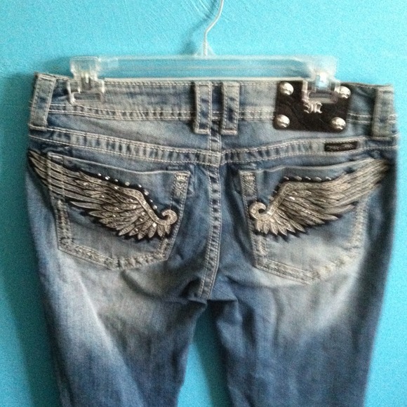 Miss Me Angel Wing Boot Cut Jeans! Size 29!