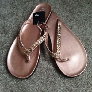 flip flops - Rose gold color