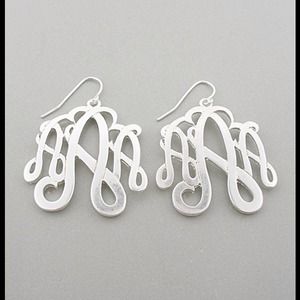 Single initial monogram INITIAL Earrings 17.00