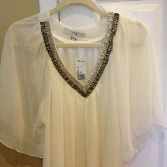 **Bundle** Cream top and Coach Dust Bag