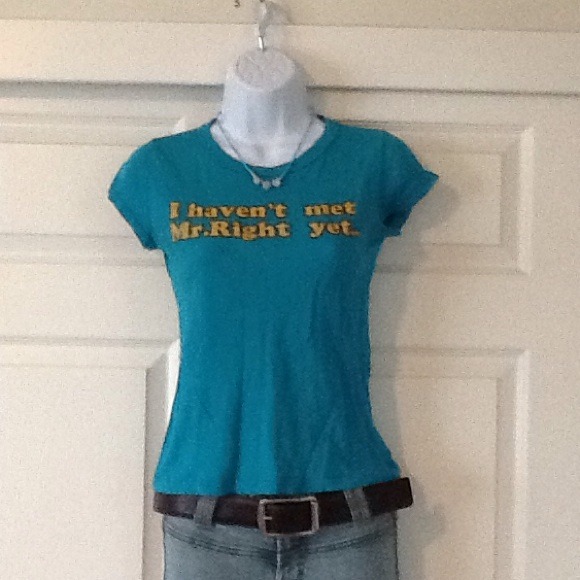 Teal Funny T