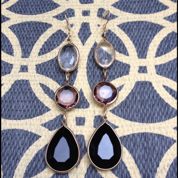 Three Bead Earrings - Picture 2 of 4