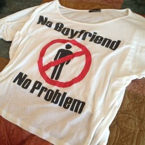 Cropped off-shoulder tee