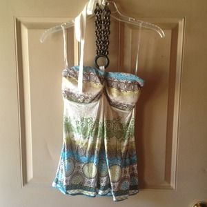 Beaded halter top