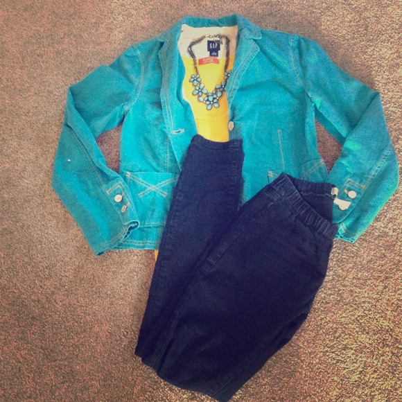 Gap Turquoise Blazer