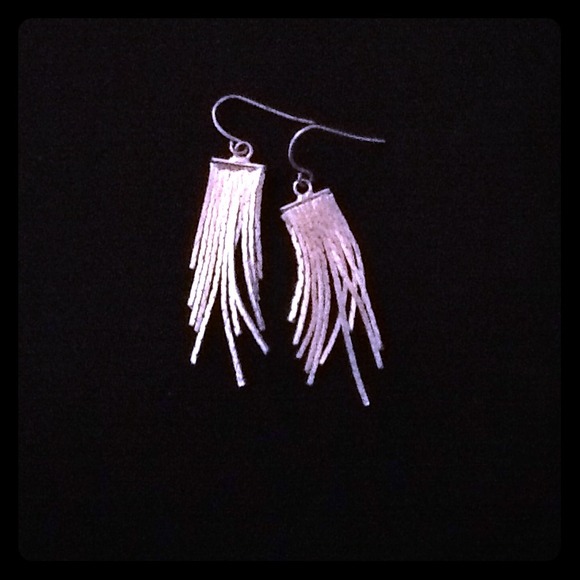 silver dangle earrings