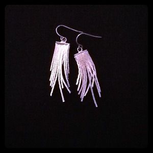 silver dangle earrings