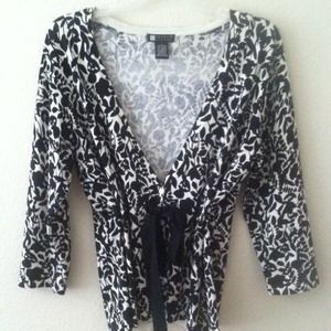 Black and white cardigan