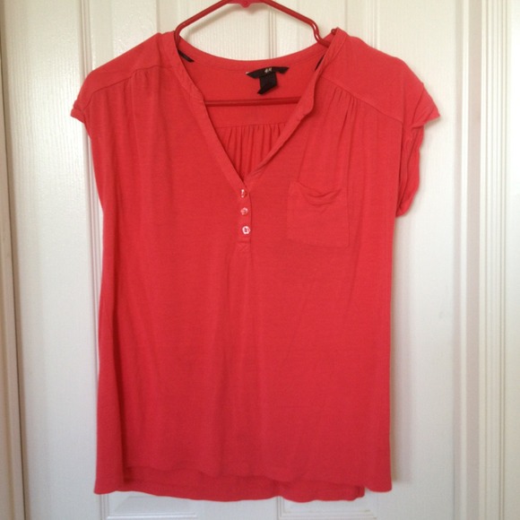 Short sleeved Henley top